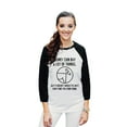 thumbnail image 2 of Thread Tank Money Wiggle Butt Unisex 3/4 Sleeves Baseball Raglan White Black Small, 2 of 4