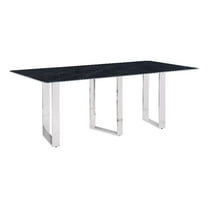 Desden 79-inch Rectangular Sintered Stone Dining Table Grey