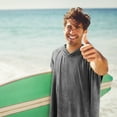 thumbnail image 3 of Flyingstar Surf Towel Robe, Quick Dry Beach Wetsuit Changing Bath Robe Poncho for Surfing, Swimming, 3 of 7
