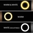 thumbnail image 3 of 10' Dimmable LED Selfie Round Light with Phone Clip Brightness Adjustable Lamp for Live Broadcast Selfie Photography Video with Tripod, 3 of 4