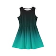 thumbnail image 4 of Abcomgle Girls Sleeveless Summer Dress Kids Casual A-Line Sleeveless Tank Dresses Gradient Loose Crew Neck Swing Sundresses for 4-14t Kids,Mint Green,2-3Years, 4 of 4