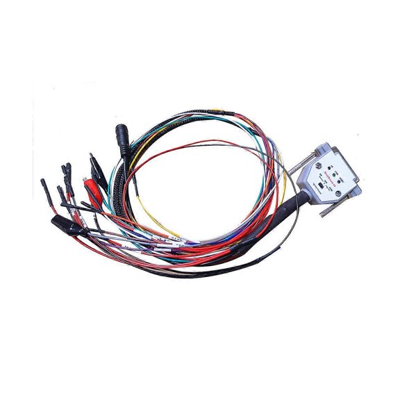 3 LED LIGHTS with Switch Boot Bench Cable DB25 for SM2 PRO+ J2534 VCI Read Write ECU BATT VCC KLINE CAN-L