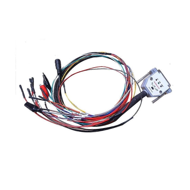 3 LED LIGHTS with Switch Boot Bench Cable DB25 for SM2 PRO+ J2534 VCI Read Write ECU BATT VCC KLINE CAN-L