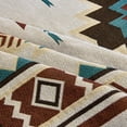 thumbnail image 4 of Manta boho con flecos, colcha tejida de 130 x 180 cm estilo étnico americano, manta de punto geométrica, borlas jacquard, decorativa para hogar, oficina, viajes, camping, 4 of 6