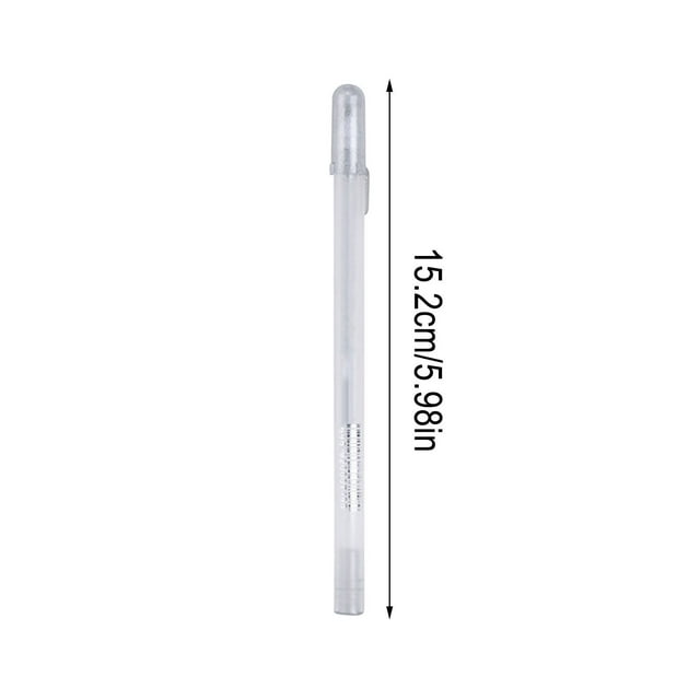 Btomtd Stylos Gel Blancs Pointe Fine Stylos à Encre Gel pour Illustration 15 ml, B