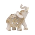 thumbnail image 4 of TISHITA Animal Sculpture Elephant Statue Gift Crafts Collection Resin Figurine Ornament for Indoor Bookshelf Fireplace Office Hallway A, 4 of 8