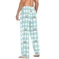 thumbnail image 3 of FORMRS Mens Pajama Pants with Pockets Cotton Sleepwear Lounge Bottoms Sizes S-2XL, Blue Snowman Plaid Pattern, 3 of 7