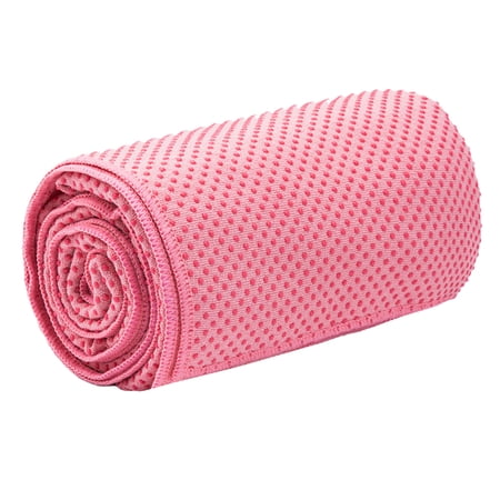 GoolRC Microfiber Yoga Towel Skin-friendly Sweat-absorbent -skid Machine Washable Yoga Classes Towel with Carry Bag