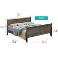 thumbnail image 6 of Glory Furniture Louis Phillipe Full Sleigh Bed in Gray, 6 of 6