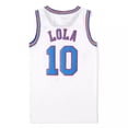 thumbnail image 4 of Disfraces De Cosplay De Película Space-Jam Tune-Squad # 1 BUGS 10 LOLA Bunny Baloncesto Team Jersey Cosido Número Tops Uniforme Deportivopangjing, 4 of 4