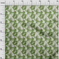 thumbnail image 3 of oneOone Cotton Silk Green Fabric Geometric Sewing Fabric By The Yard Printed Diy Clothing Sewing Supplies 42 Inch Wide, 3 of 4