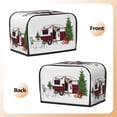 thumbnail image 3 of Daiia Vintage Buffalo Plaid Christmas Camper Pattern 2 slice Toaster Cover, Toaster Appliance Dust-proof Cover For Kitchen Small Appliance Dust Cover and Fingerprint Protection, 3 of 7