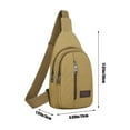 thumbnail image 4 of Msgweeeg Sling Bag for Men Crossbody Chest Bag for Men Thickened Zipper Outdoor Canvas Chest Bag Men's Chest Bag Hiking Backpack Multipurpose Crossbody Chest Bag Messenger Bag Men's Chest Bag, 4 of 7