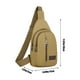 thumbnail image 3 of Bolsa de bandolera para el pecho | Mochila para senderismo al aire libre | Bandolera de Gran Capacidad Mensajera | Correa ajustable | Bolso de hombro de viaje con cremallera y varios bolsillos, 3 of 6