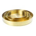 thumbnail image 3 of Elegant Gold Stainless Steel Storage Tray Jewelry Display Plate Organizer for Cosmetics Coffee Table Snacks Keys 12 5cm, 3 of 12