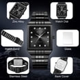 thumbnail image 6 of SKMEI Mens Watches Analog Quartz Watch Waterproof Business Fashion Minimalist Stainless Steel Wrist Watch for Men, 6 of 9