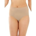 thumbnail image 3 of Bali Comfort Revolution Microfiber Brief, 3-Pack Nude/Warm Steel/Pink Sands 8/9 Women's, 3 of 12