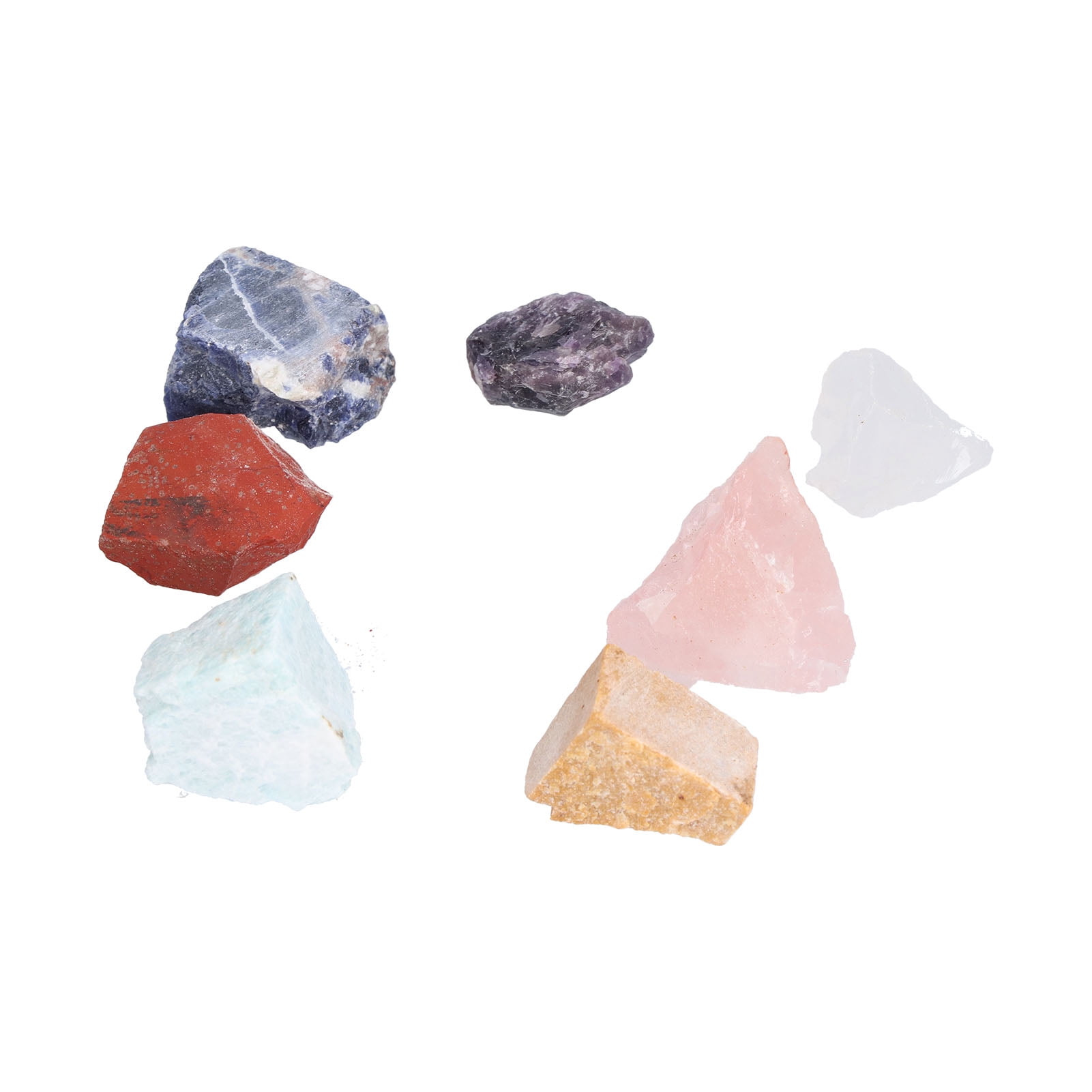 Fdit Healing Crystal Stone Set,Chakra Stone,7Pcs Crystal Gemstones