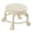 A, variant on Low Height Round Rolling Stool With Wheels, Portable Rest Seat For Living Room Bedside Salon Pedicure White