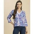 thumbnail image 2 of Moomaya Long Sleeves Round Neck Regular Printed Top - Women's Casual Printed Top, 2 of 9