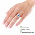 thumbnail image 6 of APSVO Birthday Christmas Jewelry Gifts for Women Teen Girls Kids Stocking Stuffers 925 Silver Plated Love Heart Rings December Birthstone with Blue Tanzanite Eternity Promise Band Engagement Wedding, 6 of 8