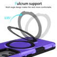 thumbnail image 4 of Cutyskin for Samsung Galaxy S24 Plus Case with 135° Adjustable Ring Kickstand, for Women Men, Military Drop Protection Armor Shock Absorbent Rugged Phone Case for Samsung Galaxy S24 Plus, Purple, 4 of 9