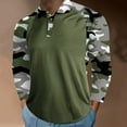 thumbnail image 2 of Vedolay Big and Tall Polo Shirts Knit Casual Long Sleeve Classic Button Down Golf Shirts Gray,L, 2 of 4