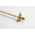 thumbnail image 1 of Zoroufy 01801-03854 48 in. Heritage Smooth Tubular Stair Rod Set Regular Brackets Pineapple Finial in Brushed Brass, 1 of 1