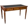 thumbnail image 3 of Crafters and Weavers Legacy Leather Top Desk - Light Brown Walnut, 3 of 8
