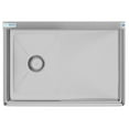 thumbnail image 3 of Pemberly Row Silver 12x16x10 Right NSF Stainless Steel Kitchen Prep/Utility Sink, 3 of 7