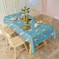 thumbnail image 3 of Unicorn Rainbow Heart Butterfly Crown Rectangle Tablecloth 60"x120",Waterproof Polyester Rectangle Table Cloth, Wipeable Spillproof Polyester Tablecloth for Dining, Camping, Indoor and Outdoor, 3 of 5