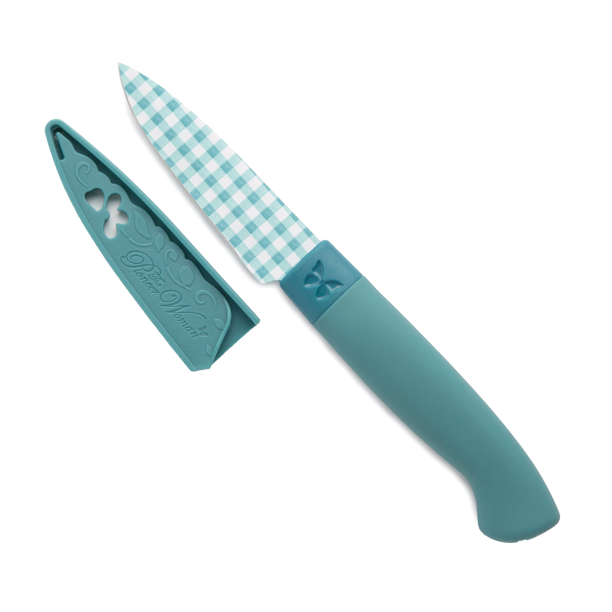 GreenLife Cutlery Stainless Steel Knife Set, 3 Piece, Turquoise, Size: 3PC