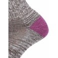 thumbnail image 3 of EnerWear 4 Pairs Women's Stripes Merino Wool Outdoor Hiking Trail Crew Sock Size: US 9-11/Shoe Size 4-10½, 3 of 10