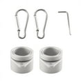 thumbnail image 3 of 2 Pcs Flag Pole Rings Anti Wrap Flag Pole Clips Swivels 360 Rotating Flagpole Flag Mounting Rings 1 Inch, 3 of 4