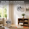thumbnail image 4 of Ventilador 3 en 1 Multiposición, Ventilador 18 Pulgadas Multifuncional, Abanico Oscilante de Pie Pedestal Potente, Circular de Aire 3 Velocidades (Plata 2 Piezas), 4 of 7