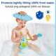 thumbnail image 5 of Baby Badekappe Baby Shampoo Cap Augenschutz Dusche Badeschutz weicher Kappen Hut Abdeckung einstellbar für Baby Kinder, 1 Pack, Blau Zhivalor LL-1346, 5 of 6
