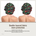 thumbnail image 2 of Kdxio Strawberry Pattern Satin Bonnet Silk Bonnet Hair Bonnet for Sleeping Hair Bonnets for Women Curly Natural Hair, 2 of 6