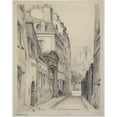 thumbnail image 3 of Ferdinand Boberg 20x24 Black Modern Framed Museum Art Print Titled - Rue Saint-Julien-Le-Pauvre (1926), 3 of 5