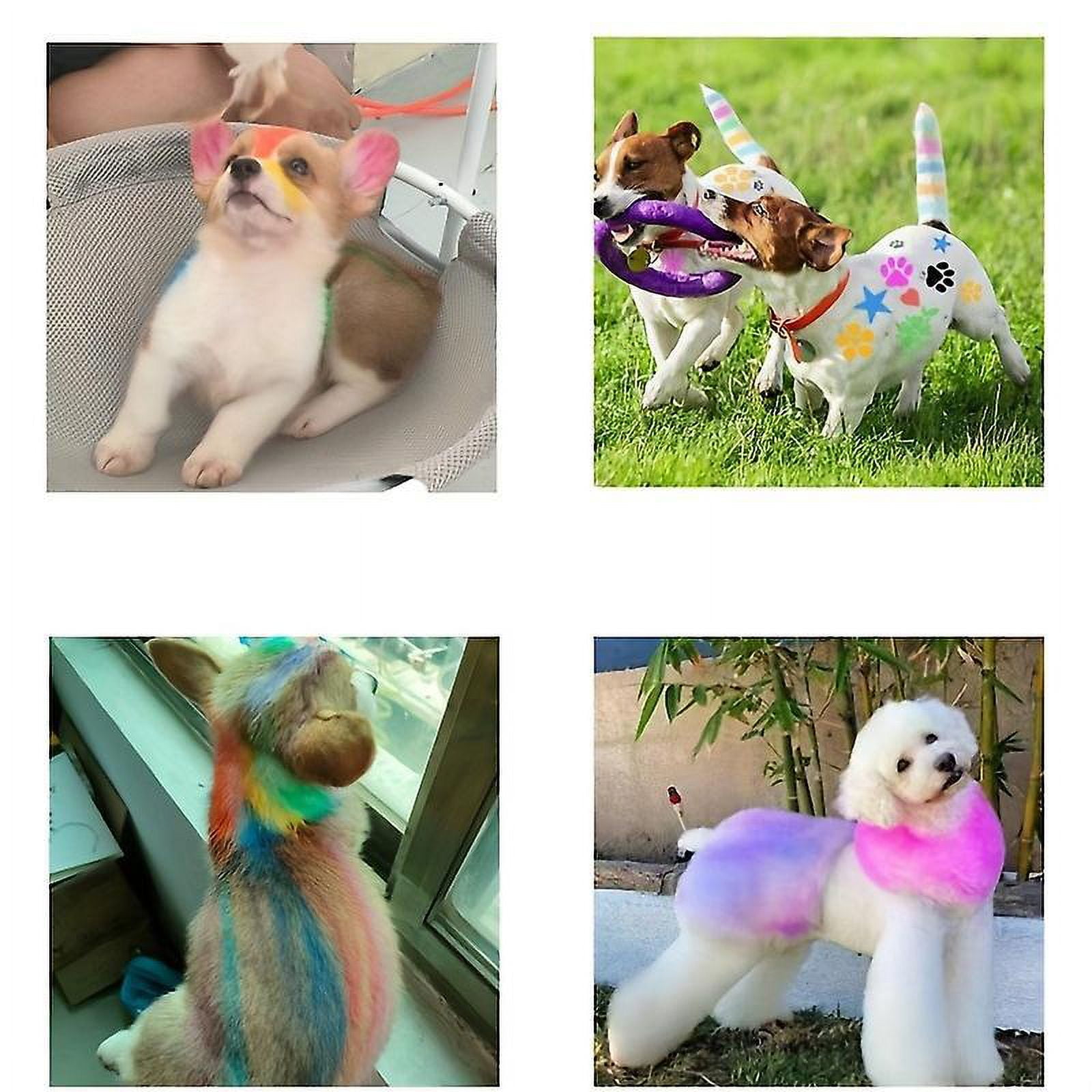 12 Colors Disposable Dog Hair Dye Paint Temporary Pet Fur Markers Non Toxic Safe Hair Color Painting Styling Crayon