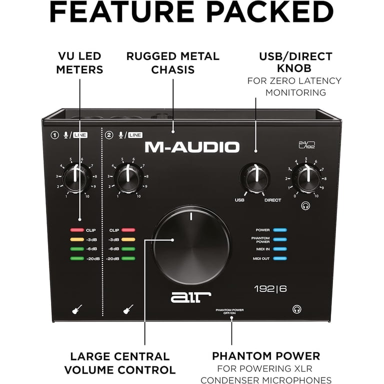 M-Audio AIR 192|6 USB-C Audio Interface - Walmart.com
