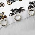 thumbnail image 4 of Castle Fairy Realistic Motorcycle Blackout Curtains Set of 2 (52x84 Each) for Teens, Modern Bike Pattern Window Curtains for Bedroom, Black Orange, 4 of 6