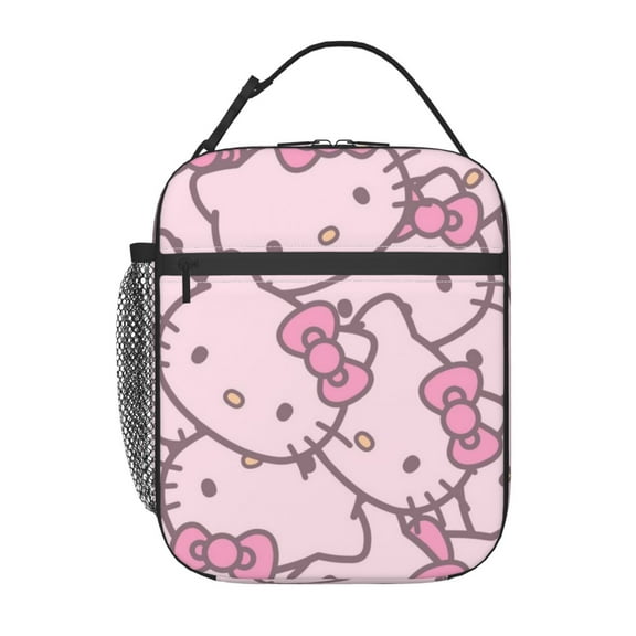 Hello Kitty Lunch Bags Portable Insulated Lunch Box Organizer Lunch Tote Bag Cooler Bag