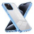 thumbnail image 3 of JTCASES for iPhone 11 Pro Max Case, Crystal-clear Transparent Backplane Anti-slip Plating Frame Military Grade Drop Resistant Shockproof for iPhone 11 Pro Max(6.5" 2019), Blue, 3 of 8