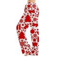 thumbnail image 2 of Lumtrix Womens Christmas Pajama Pants Loose Fit Trendy Christmas Toile Print Casual Drawstring Holiday Sleepwear Pink 3XL, 2 of 6
