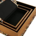 thumbnail image 5 of DecMode Faux Book Storage Multi Colored Fabric Decorative Box, 3 Count, 5 of 9