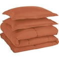 thumbnail image 5 of Chezmoi Collection Rust Orange Down Alternative Comforter King - 3-Piece All Seasons Lightweight Comforter Set - Microfiber Comforter Duvet Insert with Corner Tabs, 5 of 5