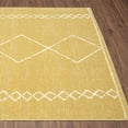 thumbnail image 3 of Luxe Weavers Boho Moroccan Geometric Yellow 5x7 Area Rug, Modern Home Décor Rug, 3 of 10