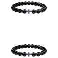 thumbnail image 4 of Guardurnaity Pulseras de cuentas de piedra redonda Natural para hombre, turquesa, joyería de Yoga para mujer, ligera de moda para fiesta Type1 NO1, 4 of 6