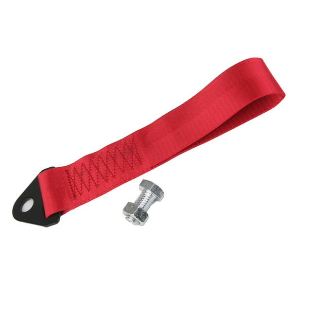 Cuerda de Remolque de para Coche de Carreras, Correa Remolque para Barra de Remolque de Parachoques Automático rojo Yotijar Correa de remolque