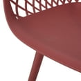 thumbnail image 3 of Abram Outdoor Modern Dining Chair, Set of 4, Red, 3 of 8